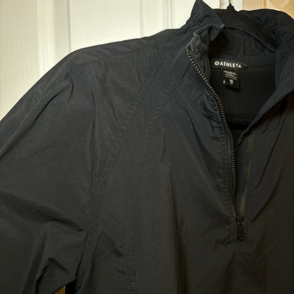 Athleta - Advantage Poplin Jacket Top Black Long Sleeve Pullover in Size XS - Picture 14 of 14
